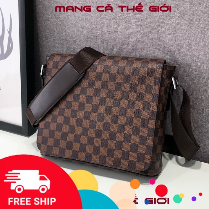 Túi đeo chéo nam caro kích thước lớn đi chơi, đi học Mys Bag | BigBuy360 - bigbuy360.vn