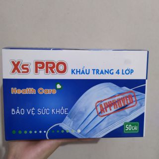 [GIÁ KHÔNG ĐỔI] HỘP 50 CÁI KHẨU TRANG Y TẾ XS PRO HÀNG LOẠI 1
