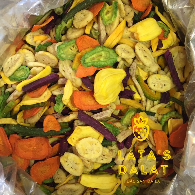 Combo 10 gói thập cẩm rau củ sấy 500g - đặc sản đà lạt