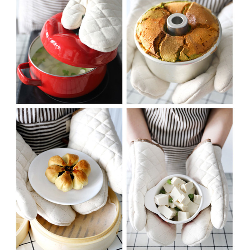 1 Đôi Găng Tay Cotton Cách Nhiệt Dùng Trong Lò Vi Sóng