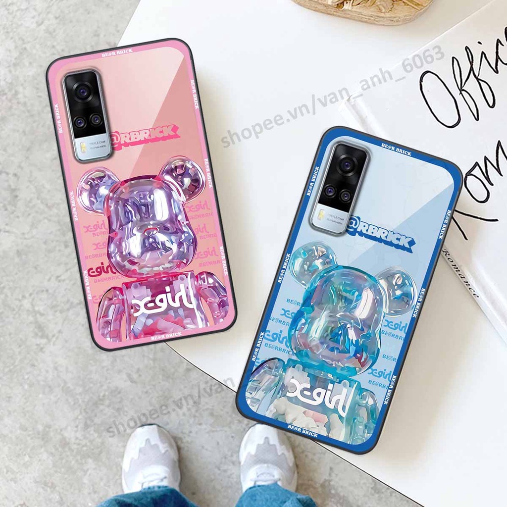 Ốp Vivo Y51 2020 be@r brick mars thời trang, ốp lưng điện thoại viền dẻo siêu chất