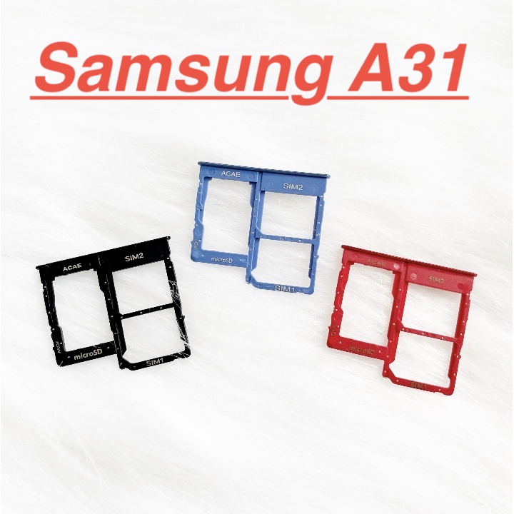 ✅ Khay Đựng Sim Samsung A31 Khay Chứa Thẻ Nhớ Ổ Sim Linh Kiện Thay Thế