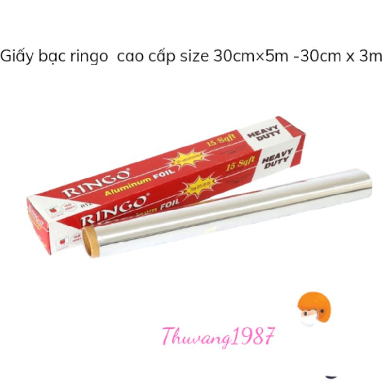 Giấy bạc nướng Ringo cao cấp 3m-5m x30cm