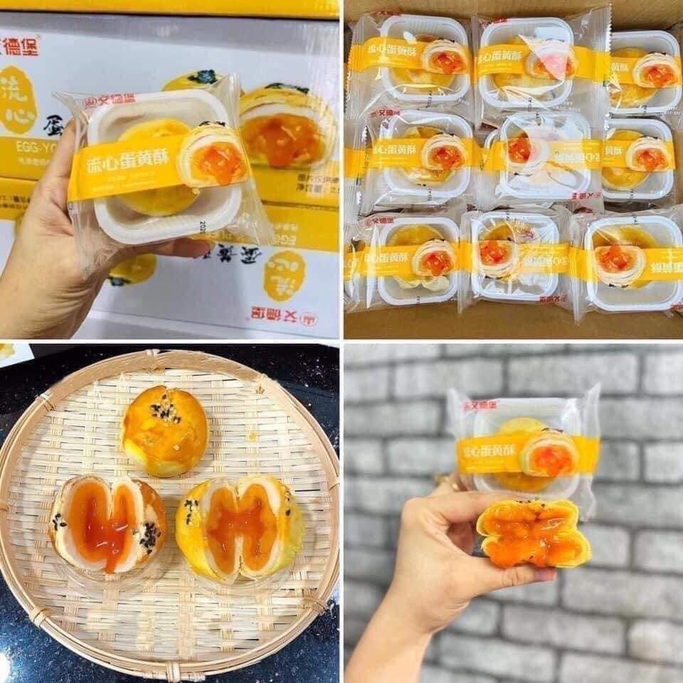 [Mã 154FMCGSALE giảm 8% đơn 500K] Bánh trứng chảy ngàn lớp nhân trứng muối tan chảy xuất xứ đài loan 1Kg Bếp Chè Thái