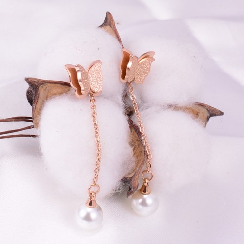 Bông Tai Tòn Ten Bướm Cát Titan Ko Đen TT 2979