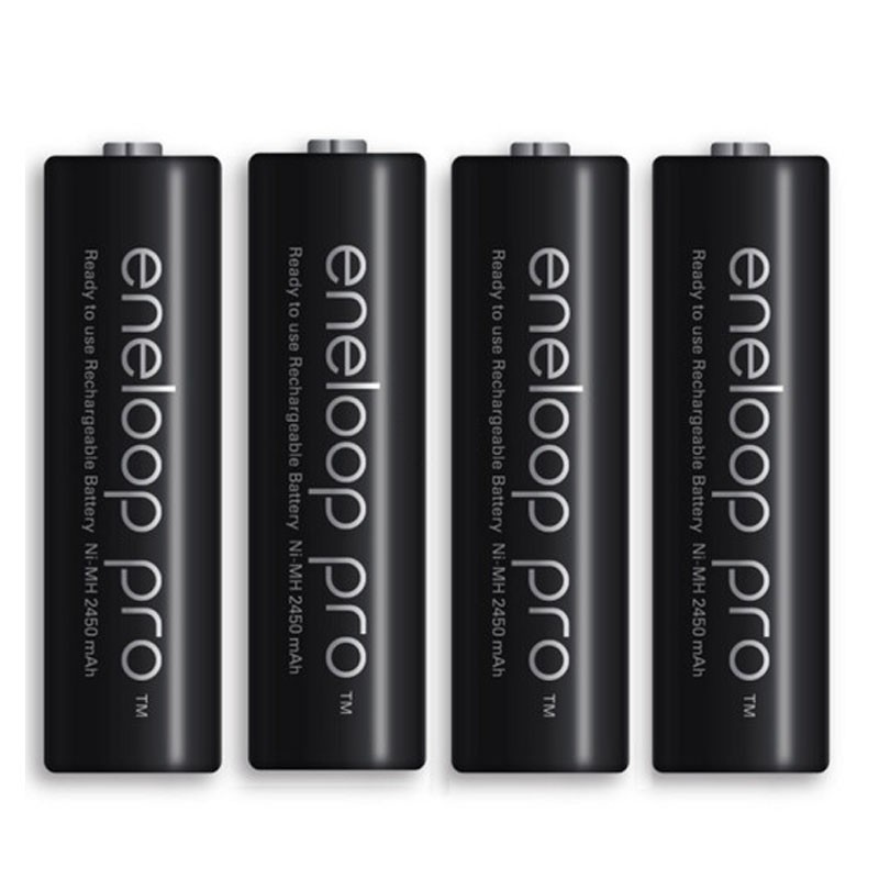 k89 Bộ 4 pin sạc AA Panasonic Eneloop PRO 2550mAh JAPAN (Đen) 1