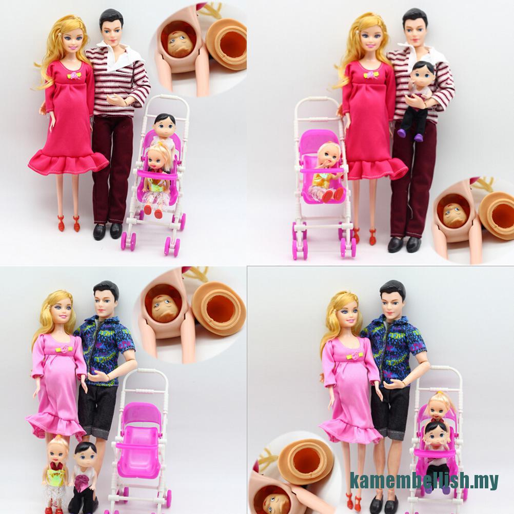 Set 6 Mô Hình Gia Đình Cho Búp Bê Barbie