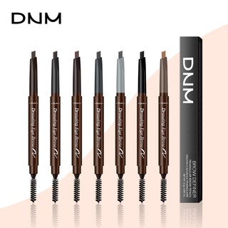 Bút vẽ lông mày DNM kèm cọ chuốt thiết kế 2 đầu kháng nước lâu trôi  Nội Địa Trung