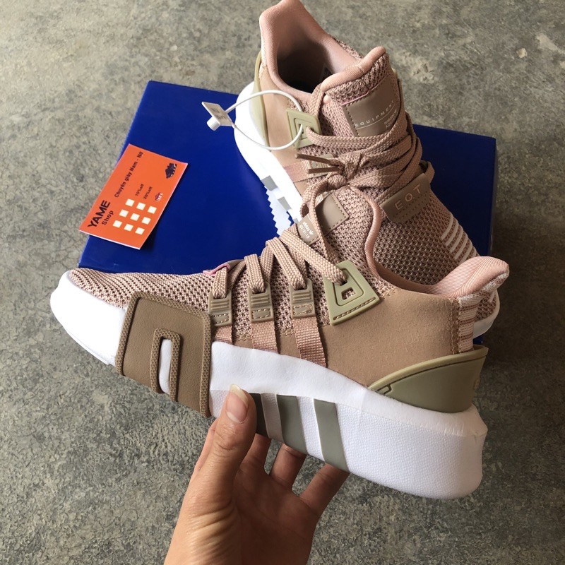 Giày thể thao sneaker EQT hồng đế trắng