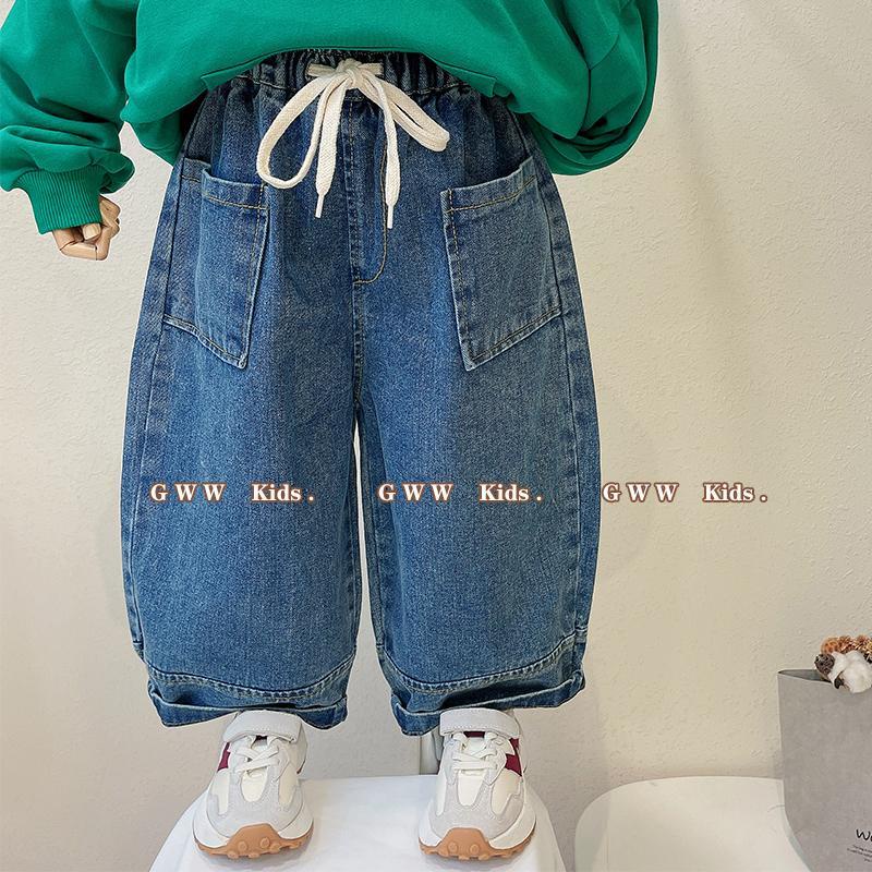 Bộ Áo Hoodie + Quần Jeans Phong Cách Nhật Hàn Thời Trang Mùa Xuân 2022 Cho Bé Trai