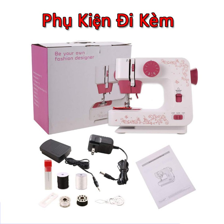 Máy may điện gia đình,máy khâu mini công suất cao với 12 kiểu may hiện đại không kén vải - bảo hành 12 tháng (dopa)