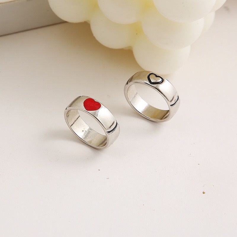 Nhẫn Hình Trái Tim Thiết Kế Đơn Giản Cho Nam Và Nữ