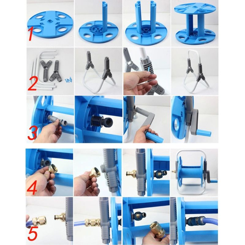 Giá Đỡ Ống Nước Di Động Tiện Dụng Cho Rửa Xe Hơi / Sân Vườn