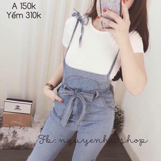 Sét yếm Jean Baggy