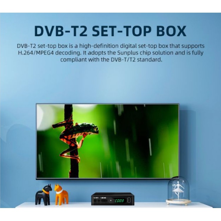 Đầu Thu Kỹ Thuật Số Hd Dvb-t2 H.265 (hevc) Dvb T2 Tv Box
