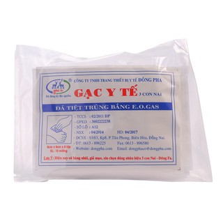 Combo 3 gói Gạc y tế tiệt trùng Đông Pha (10 miếng/gói)