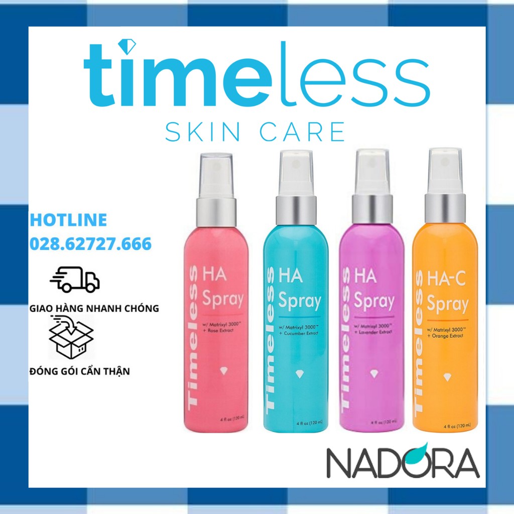 [ĐỦ MÙI] Xịt Khoáng Timeless HA Matrixyl 3000 Spray 120ml