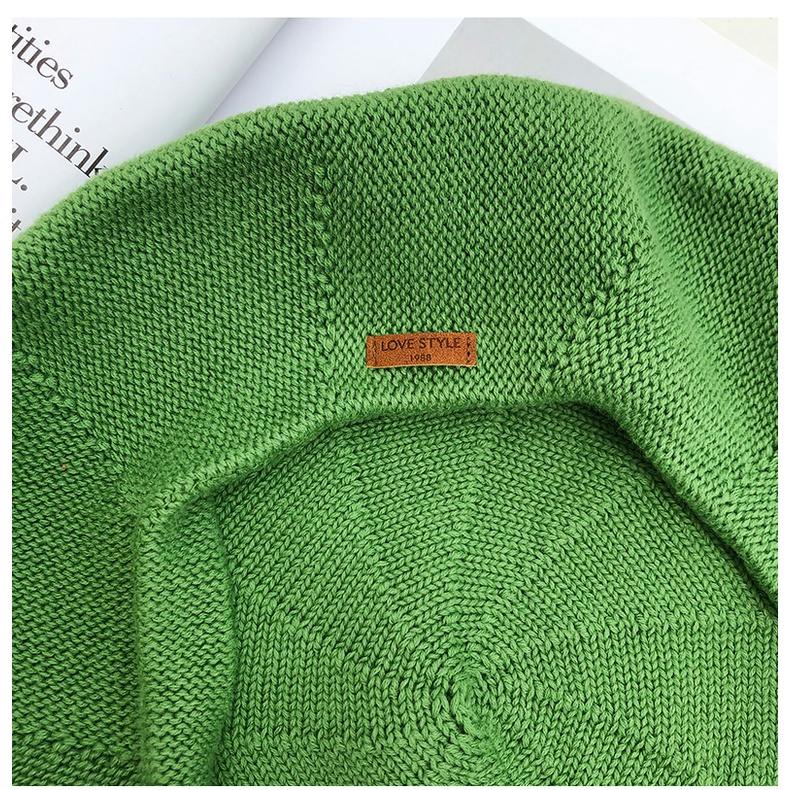 Nón Beret Da Dệt Kim Mỏng Thoáng Khí Phong Cách Nhật Bản Thời Trang Mùa Hè Cho Nữ