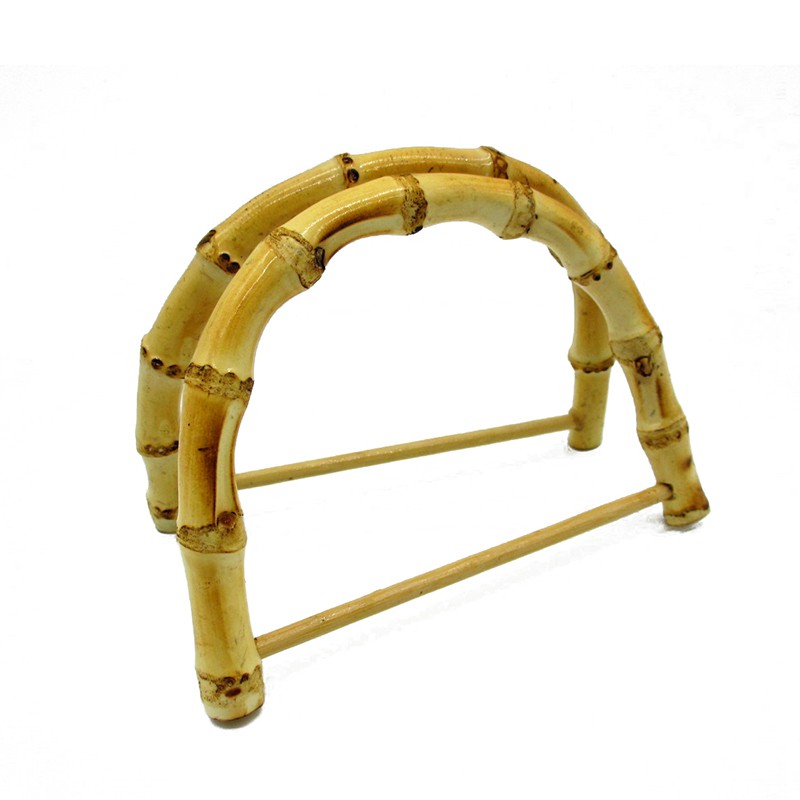 Quai cầm hình chữ D làm từ tre cho túi xách / ví / túi tote