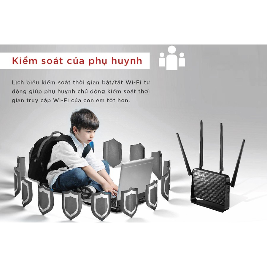 Bộ Phát Sóng Wifi Băng Tầng Kép AC1200 Router Totolink A950RG - Hàng Chính Hãng