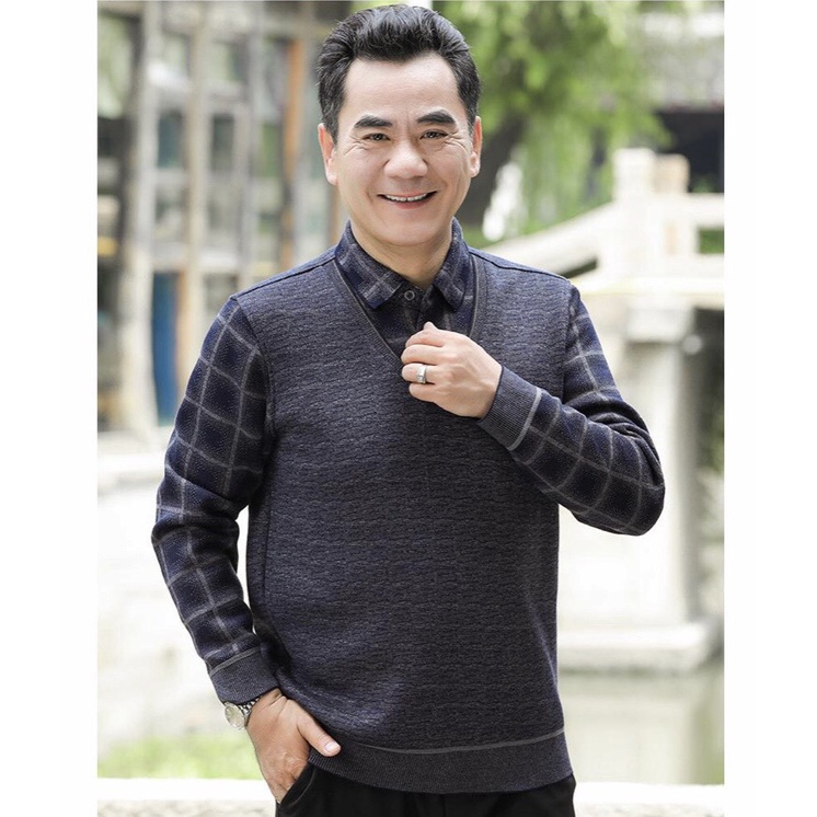 Áo len lót nỉ cho ông, cho bố