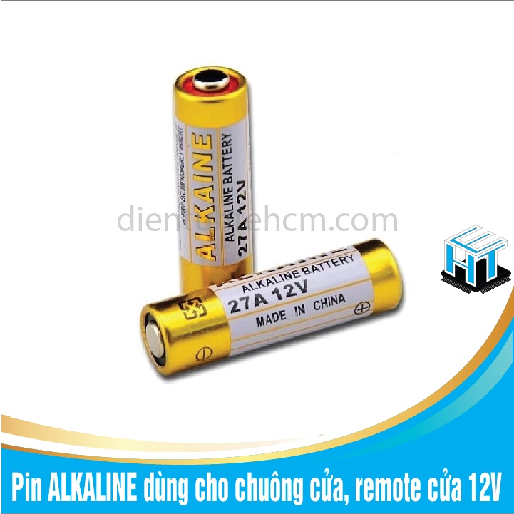 Pin ALKALINE dùng cho chuông cửa, remote cửa 12V