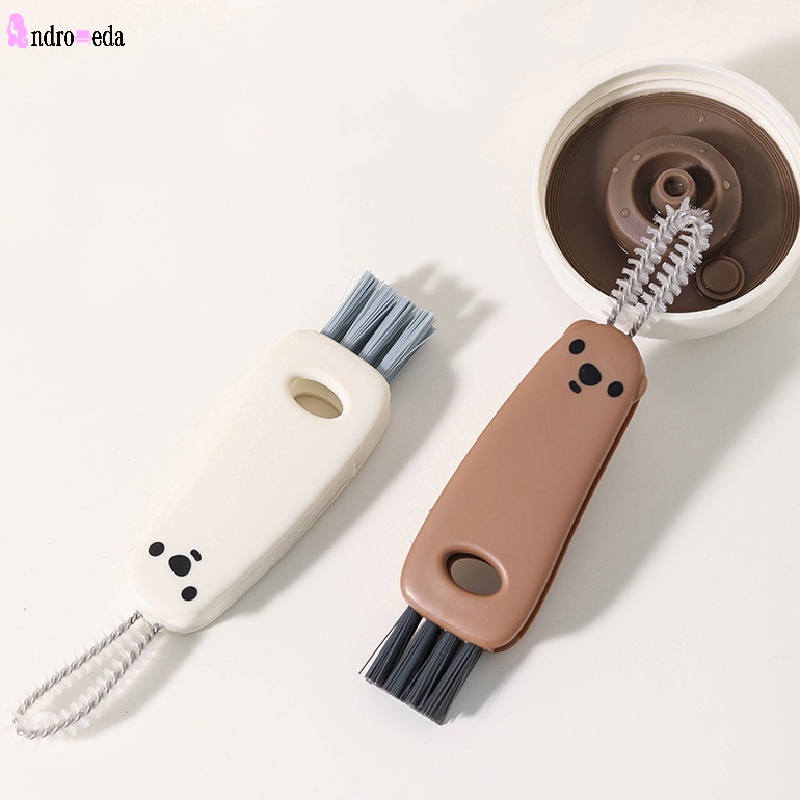 1 Bàn Chải Vệ Sinh Nắp Cốc Bằng Nhựa Có Thể Điều Chỉnh