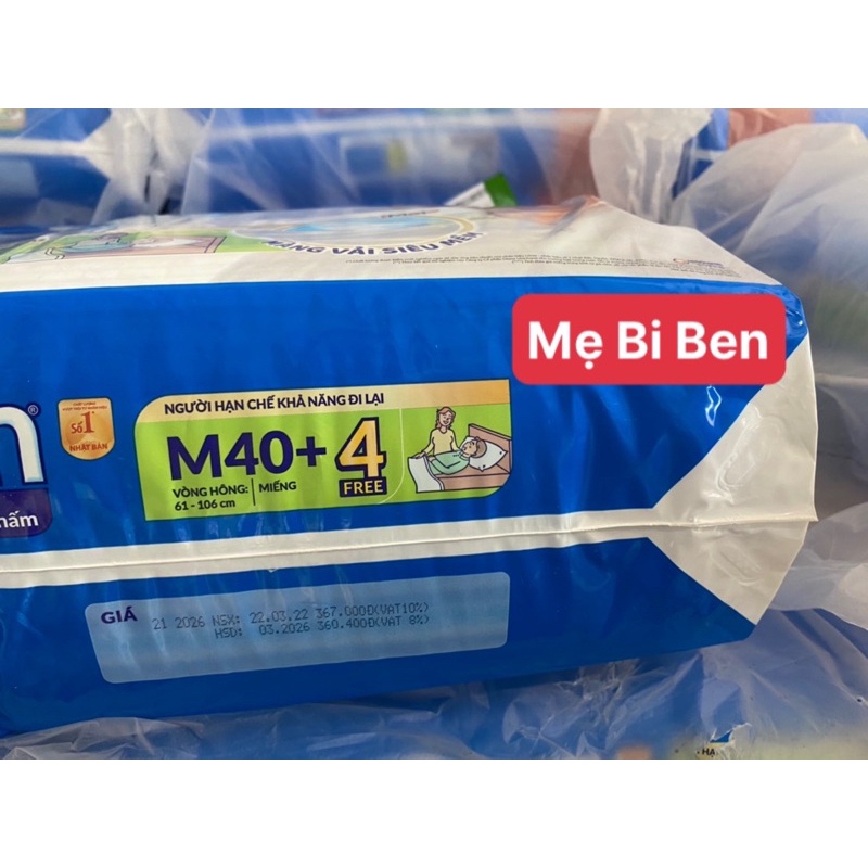 [HÀNG TẶNG KÈM] Tã Bỉm Dán Người lớn siêu thấm Caryn Size M40, ML40 miếng