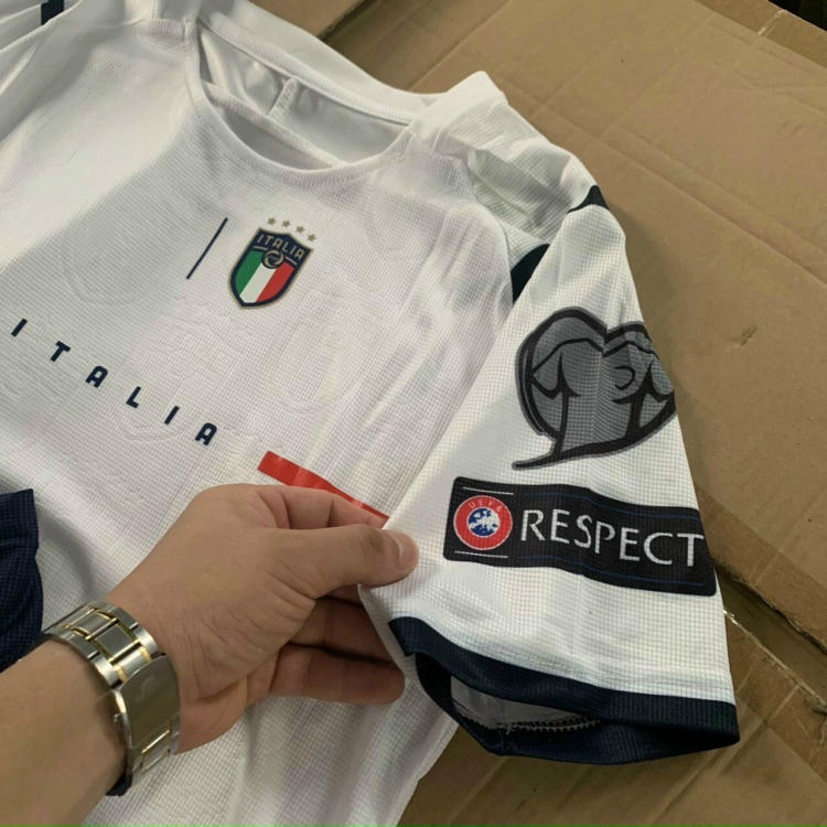 Bộ Đồ Đá Banh Italia  Màu Trắng Vải Dệt Kim Nhẹ Mát Cực Chất - Áo Bóng Đá 2022 PP Bởi Be Happy Sport