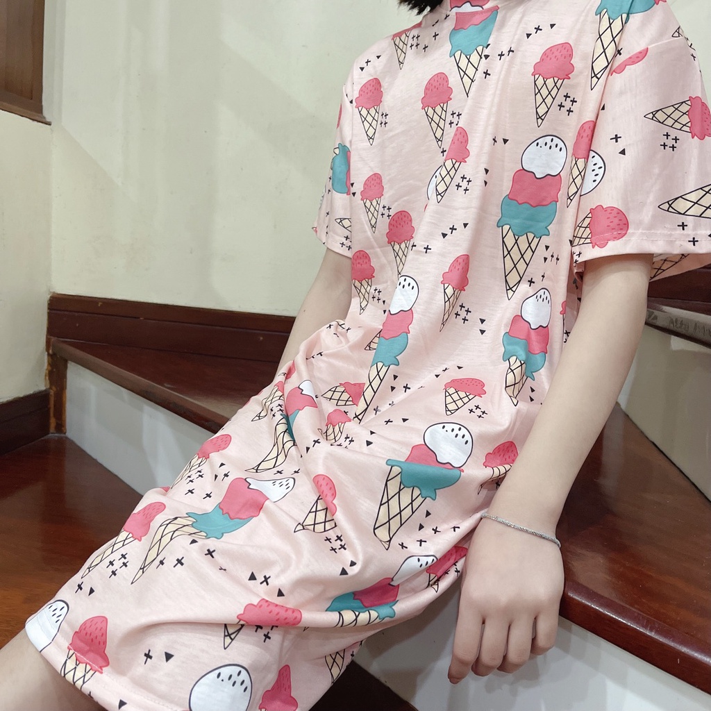 Váy ngủ nữ, đầm ngủ, đồ mặc nhà dáng suông nhiều màu siêu xinh - Dolce
