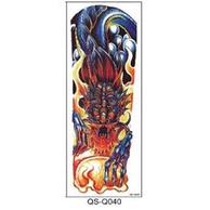 Hình xăm dán rồng nhiều màu full tay nửa lưng