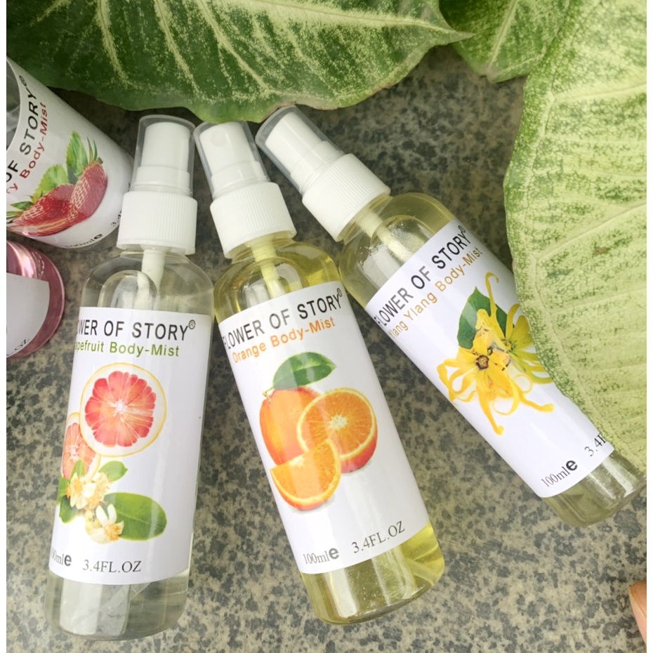 1chai Xịt Thơm 2in1 Body Và Xịt Thơm Phòng Hương Hoa Quả Flower Of Story 100ml