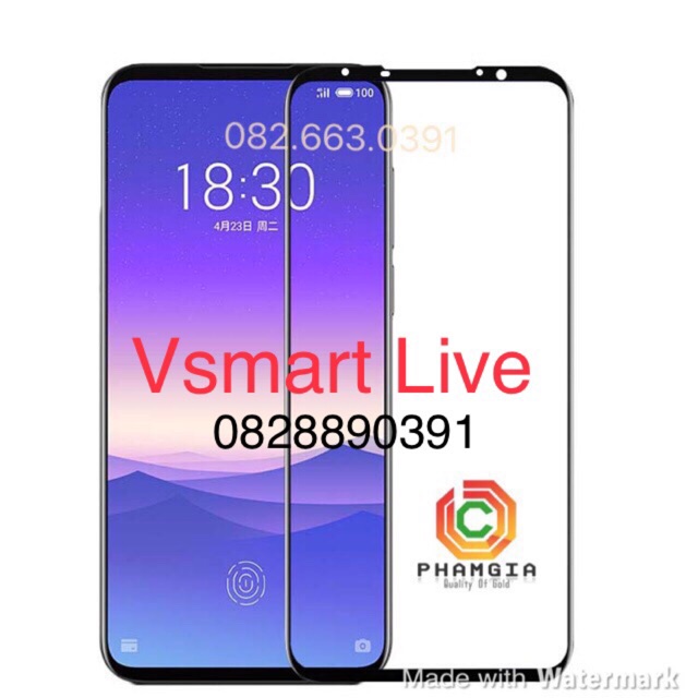 Kính Cường Lực Vsmart Live (Full màn hình) ( hàng có sẵn)