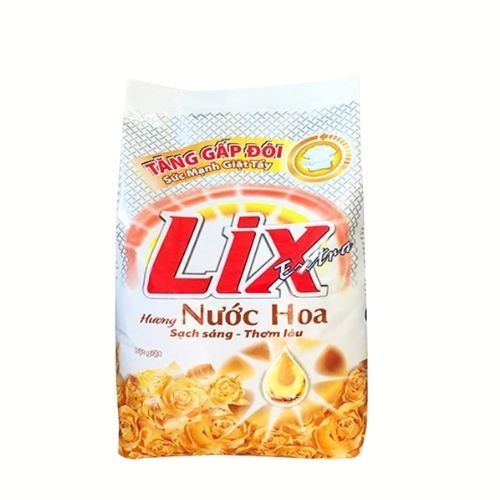 Bột giặt Lix Extra hương nước hoa 2,4Kg EH030 tăng gấp đôi sức mạnh giúp quần áo sạch thơm lâu cho giặt tay và máy