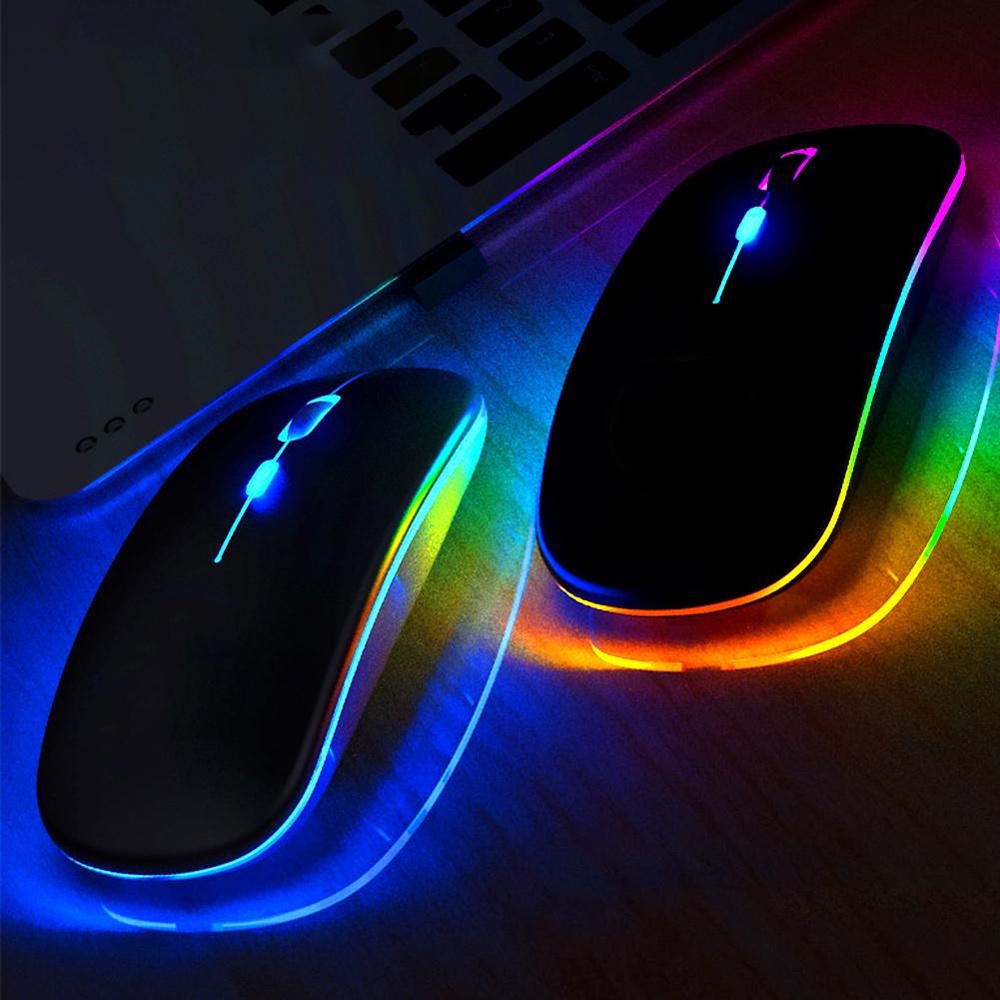 Chuột quang không dây 2.4g có đèn led nhiều màu chuyên dụng cho chơi game