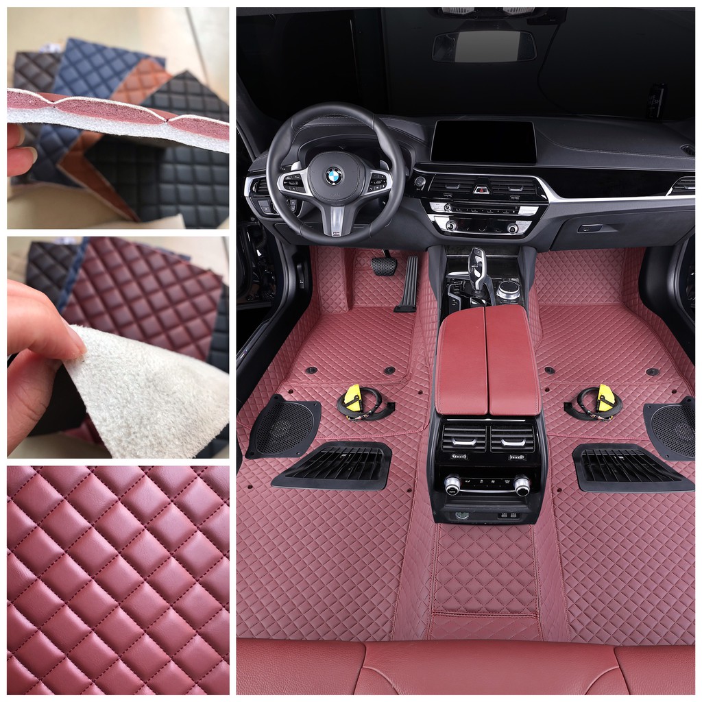 Thảm lót sàn ô tô 6D da Nappa lót lông cừu cao cấp dành cho xe Mazda 3 không mùi, chống nước