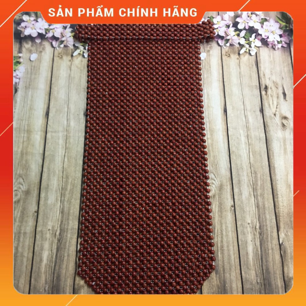 Lót ghế ô tô 💢FREESHIP💢 Đệm lót ghế ô tô khoác vai bằng gỗ nhãn hàng cao cấp