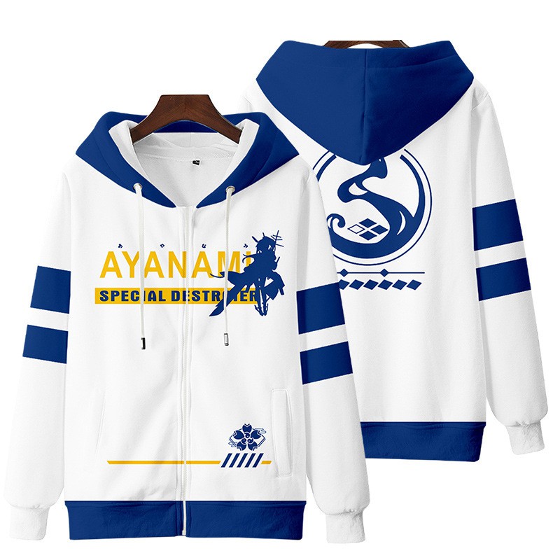 Áo hoodie in họa tiết 3D Azur Lane độc đáo