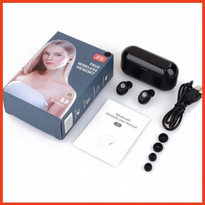 Tai Nghe Bluetooth Amoi F9 Bản Cao Cấp 2022 Tai Nghe Nhét Tai Không Dây Âm Thanh Đỉnh Cao Kèm Dock Sạc Tiện Dụng