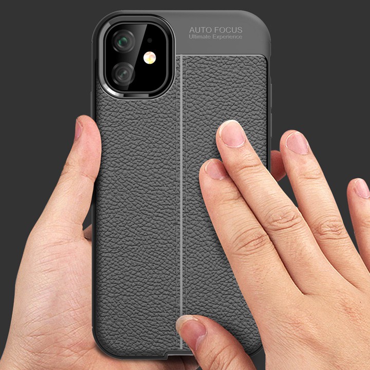 Ốp lưng iPhone 11 Pro silicon giả da Auto Focus