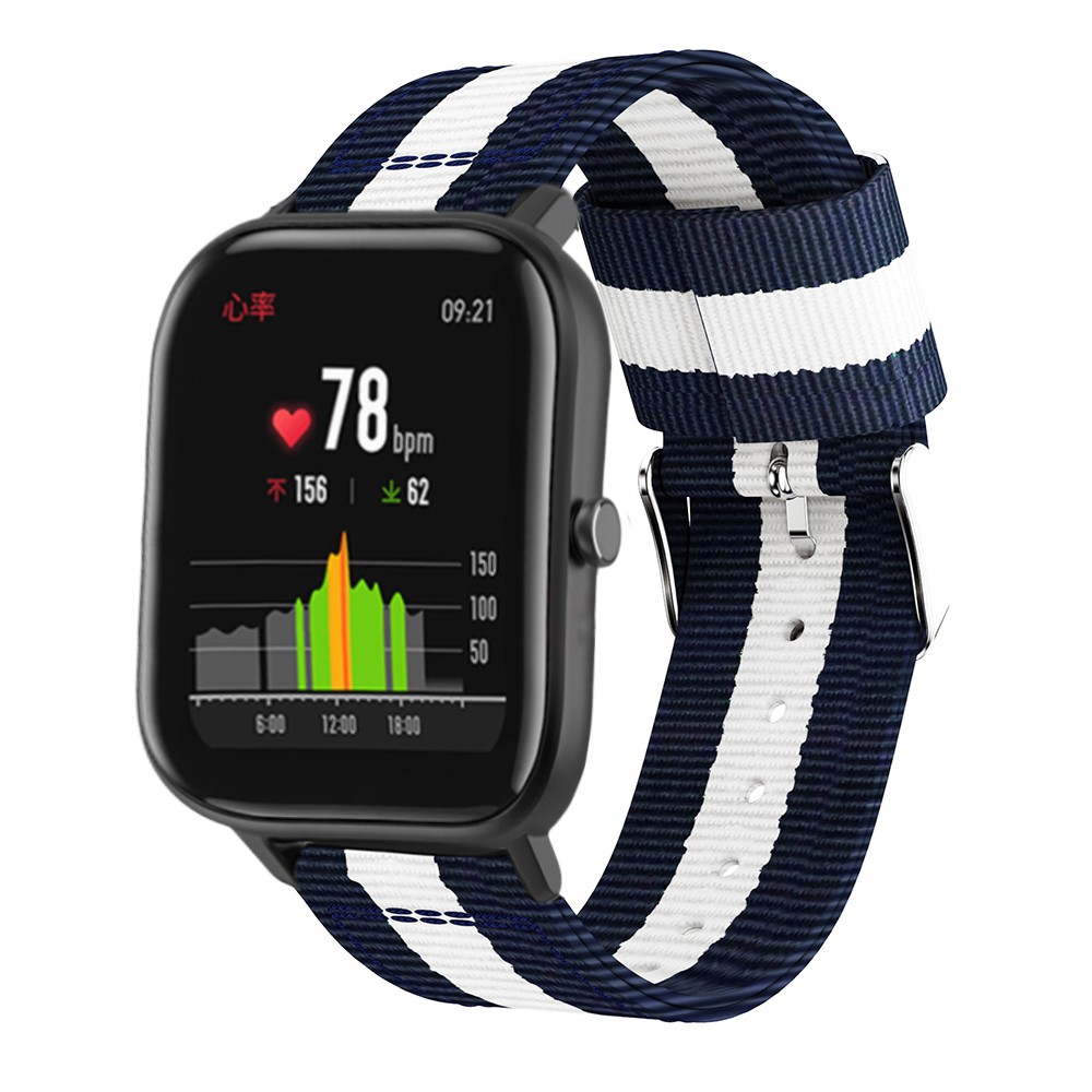 Dây đeo dệt sợi nylon cho đồng hồ thông minh Huami Amazfit GTS/Amazfit Bip/Garmin Forerunner 645 Music/245/245M