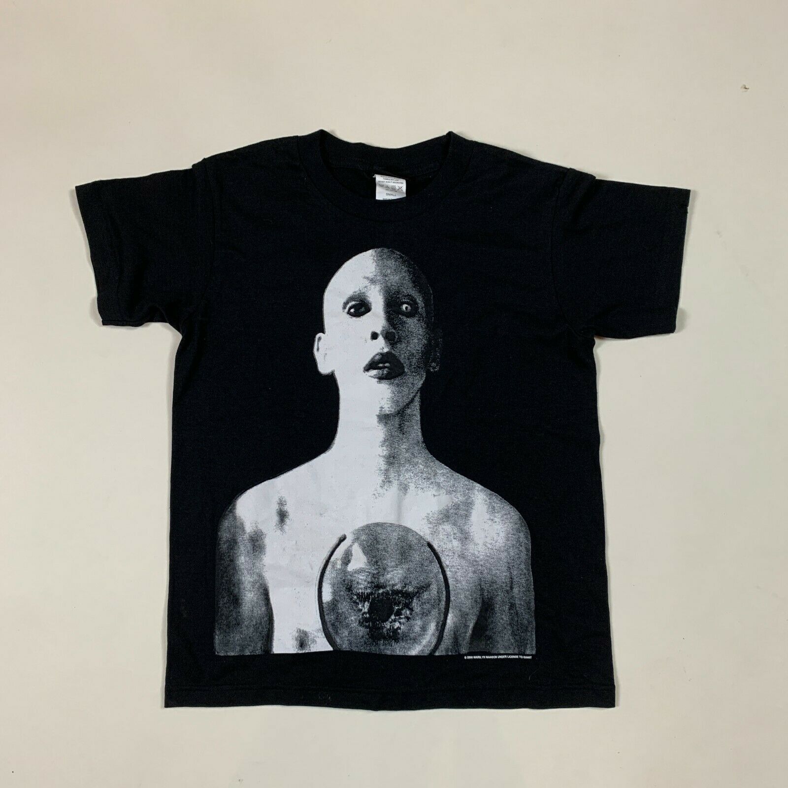 Áo Thun In Hình Marilyn Manson 2000 Phong Cách Vintage Thập Niên 90
