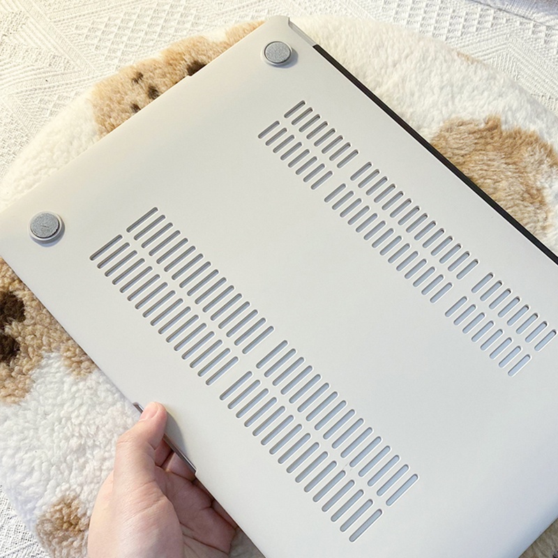 Ốp Máy Tính Bảng Hình Kem Kaki 2021 Có Bàn Phím Cho MacBook Pro 14 inch A2442 M1 Air 13 2020 A2179 A2337 Pro 13 inch A2338 A2251