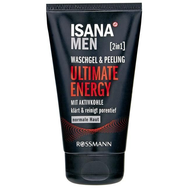 Sữa rửa mặt ISANA men 2in1 Waschgel & Peeling Ultimate Energy
