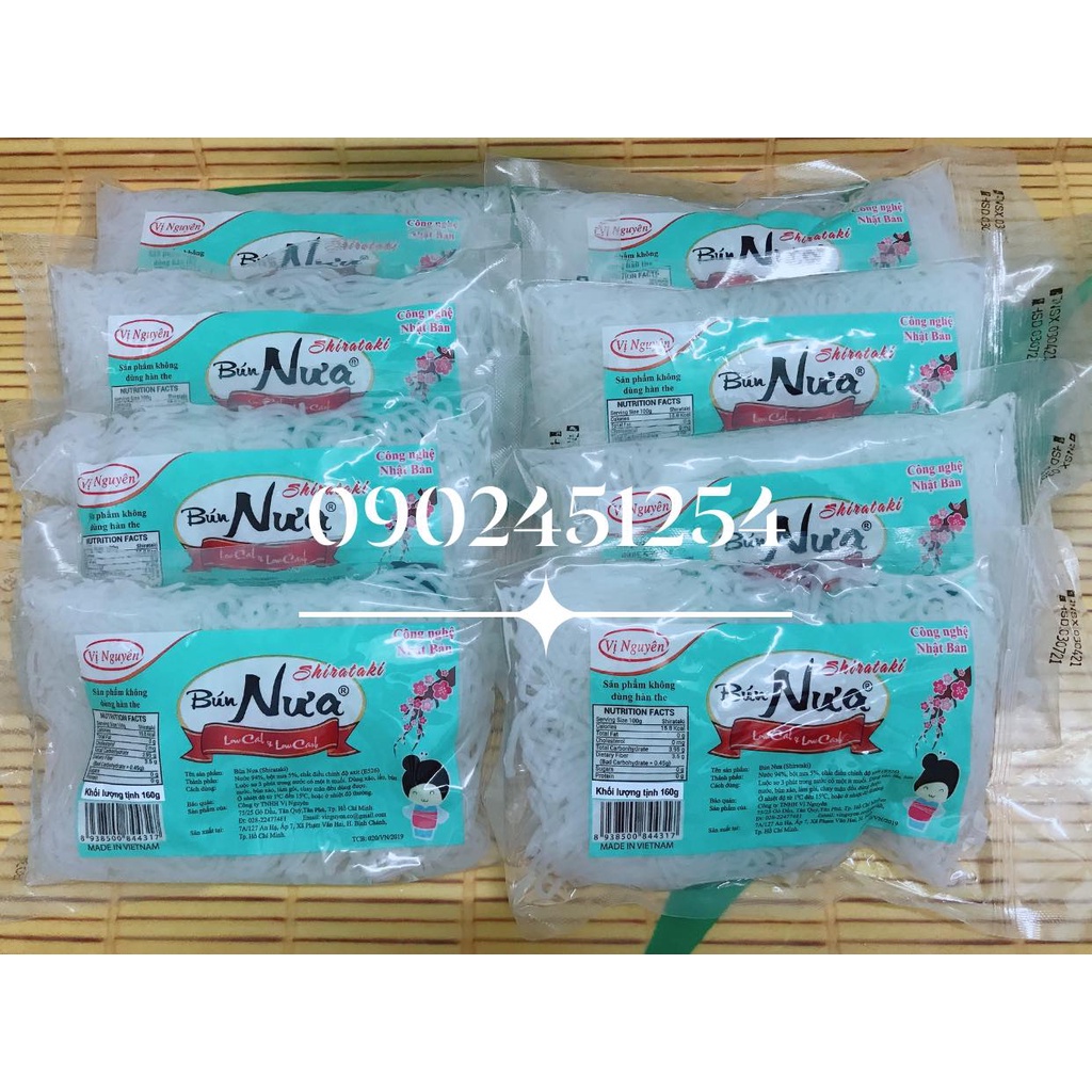 Quận 10 [Date mới] 5 Gói Bún Nưa Keto Das Vị Nguyên 160g - Gói nhỏ dễ sử dụng