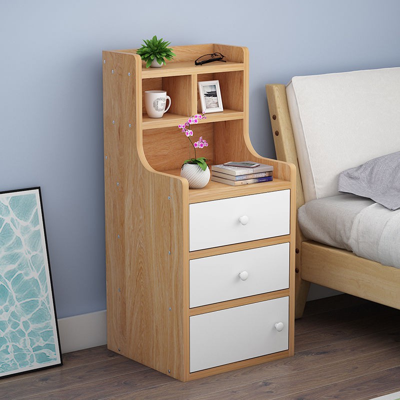Mẫu bàn đầu giường Youbang giả rắn hiện đại gỗ đơn giản phòng ngủ tủ lưu trữ