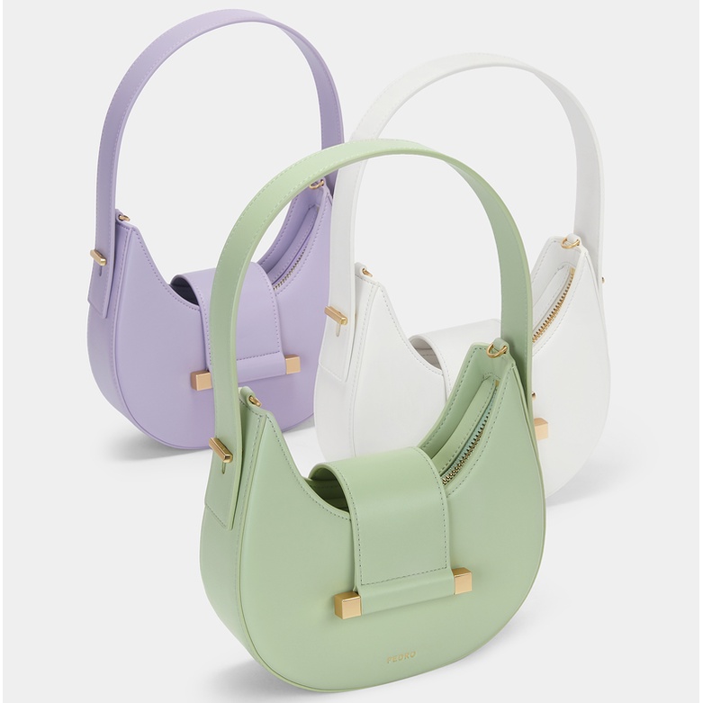 Túi Đeo Vai Hình Bán Nguyệt Có Khóa Kéo Phong Cách Mới PW276390053-1 Dây Đeo Vai Có Khóa Nam Châm Hình Bán Nguyệt Thanh Lịch Có Thể Điều Chỉnh