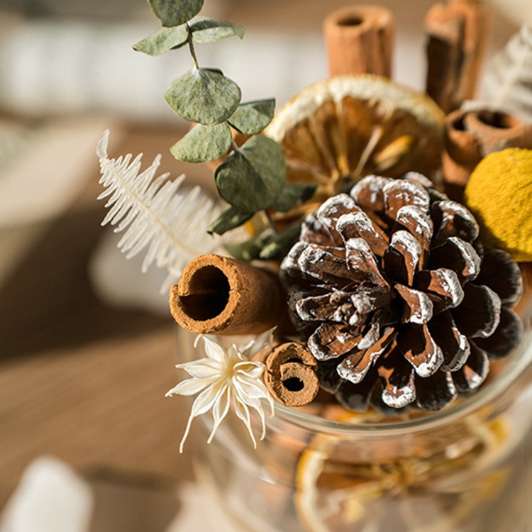 Hộp Hoa Tinh Dầu Thơm Phòng Decor Vintage - MINDI STORE