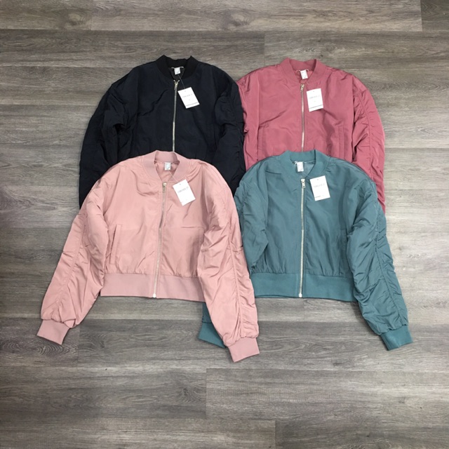 Khoác bomber jacket phao - K4
