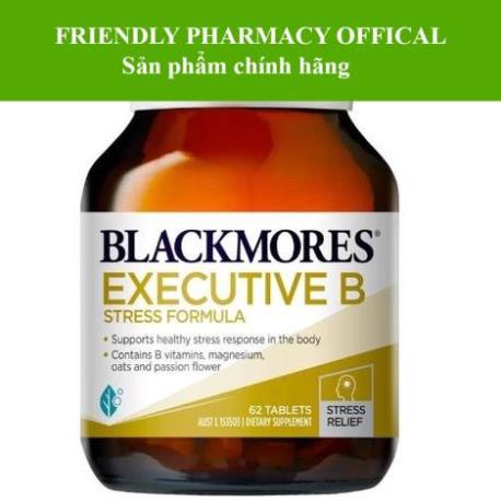Blackmores EXECUTIVE B STRESS FORMULA – Hỗ trợ tăng cường sức khỏe, giảm mệt mỏi, giảm Stress (62 viên)